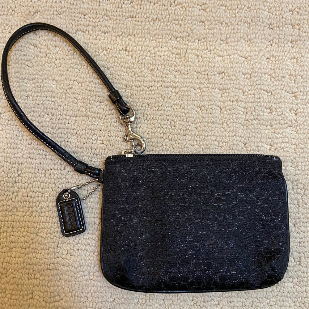 Black Coach Wristlet